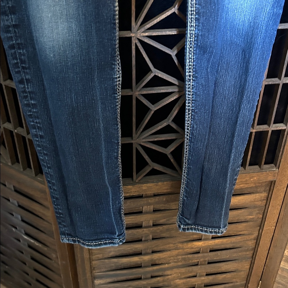 SILVER SUKI SUPER SKINNY LOW RISE JEANS 32 - Picture 2 of 10